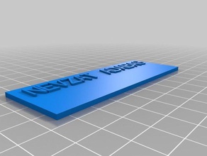 özelleştirilmiş tabela plak customiser benim işaretler ve logolar 3d print model - Mito3D