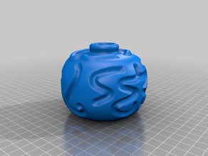 vaso ornamentado 5 - pot decoração pote vasos 3d print model - Mito3D