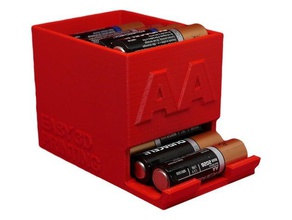 aa battery holder electronics 3d print model - Mito3D