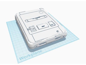 super nintendo pal-version pstv Fall 3d-drucken 3d print model - Mito3D