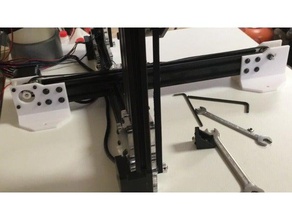 support y axis anchorage base micromake c1 3d printer parts y-axis belt tensioner 3d print model - Mito3D