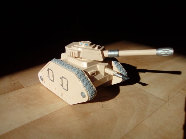 anti-tank 25mm savaş tankı yükseltin oyuncaklar ve oyunlar 40k oyun atölyesi grimdark gelecek leman russ programdır onepagerules tank warhammer 3D print model - Mito3D