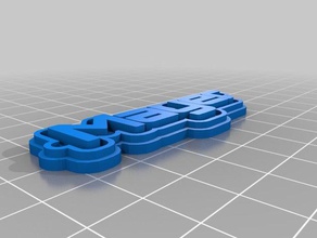 mayer llaveros personalizado 3d print model - Mito3D