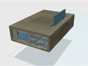 mister - case slim v10 verticali sdram solo montaggio computer de10 fpga il 3d print model - Mito3D