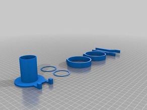 gocupi gondola diametro di 30mm penna titolare 3d print model - Mito3D