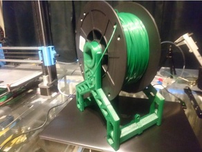 spoolholder Impresora 3d accesorios personalizable diseño fácil de impresión filamento soporte bobina fusion360 fusion 360 hexágono pla prusa i3 carrete pie 3d print model - Mito3D