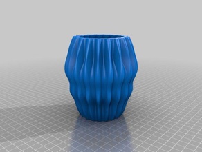 bumpy planter decor krisp3d wavy 3d print model - Mito3D
