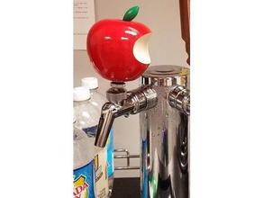 apple logo beer tap kitchen & dining handle 3d print model - Mito3D