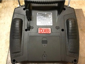 spektrum dx8-gen-2-Kopfhörer-jack-cover hobby Drohnen-racing dx8 fpv multirotor rc Hubschrauber Fernbedienung gesteuert 3d print model - Mito3D
