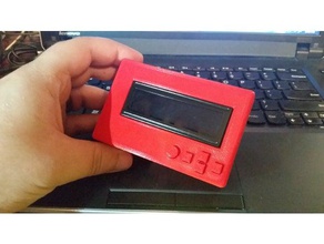 raspberry pi adafruit lcd keypad case pi1 pi2 pi3 electronics 3d print model - Mito3D