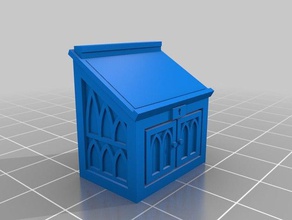 opendungeontiles dungeon dressing writing desk toy & game accessories 28mm dnd dungeons dragons decor furniture miniature odt openforge pathfinder rpg tabletop 3d print model - Mito3D