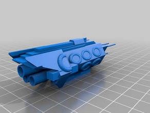 halo inspired ship 3d printing spaceship starship 3d print model - Mito3D