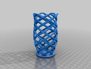 hexagon double helix tray decor krisp3d 3d print model - Mito3D