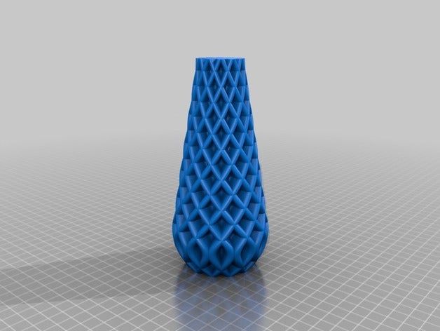 double twisted vase decor krisp3d spiral 3D print model - Mito3D