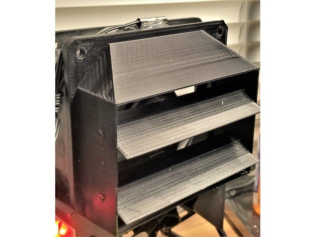 120mm fan havalandırma kanalı v21 bilgisayar Bilgisayar fanı 3D print model - Mito3D