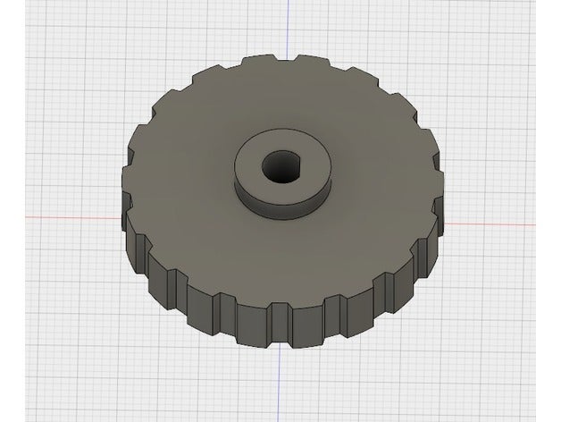 printrbot metal simples e-jogger botão Impressora 3d acessórios 5mm dshaft extrusora knob nema 17 1405 atualização 3D print model - Mito3D