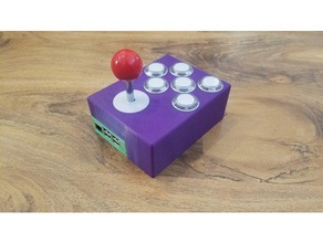 raspberry pi arcade box video giochi cabinet stick retro 3d print model - Mito3D
