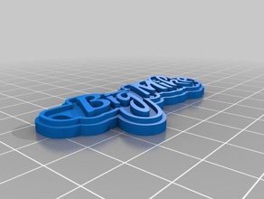 big mike keychain condiment keychains customized 3d print model - Mito3D