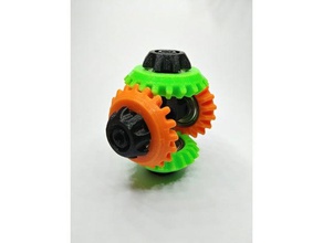 bevel gear fidget toy & game accessories gears fidgeting fidgetspinner hand spinner 3d print model - Mito3D