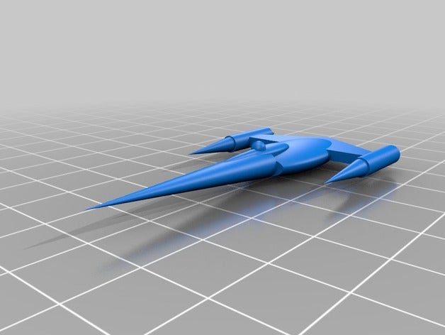 n-1 starfighter games miniatures naboo star wars x-wing 3D print model - Mito3D