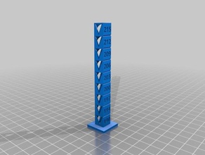 pla filament kalibrasyon kule 3dfillies 3d baskı testleri özelleştirilmiş 3d print model - Mito3D