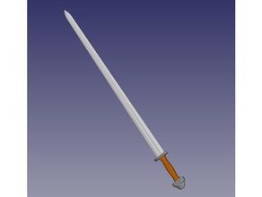 viking sword props medieval prop 3d print model - Mito3D