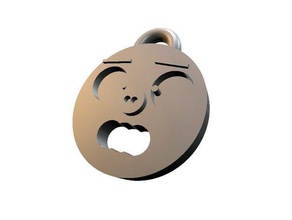 omg key ring keychains fun funny chain 3d print model - Mito3D