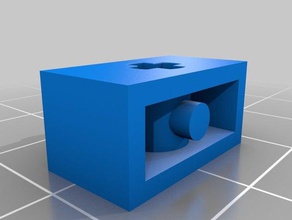 lego briques 1x2 croix trou 4210935 jouets de construction brique 3d print model - Mito3D