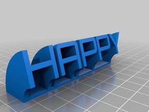 happy office customized 3d print model - Mito3D