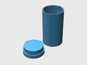 container twistcap 70mm 40mm round containers 3dprinting cap handy 3d print model - Mito3D