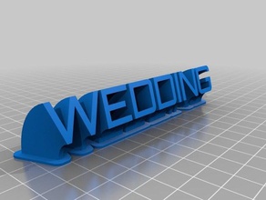 Hochzeit office kundengebundene 3d print model - Mito3D