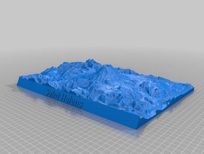 mount st helens scansioni & repliche la geografia mountain topografico 3d print model - Mito3D