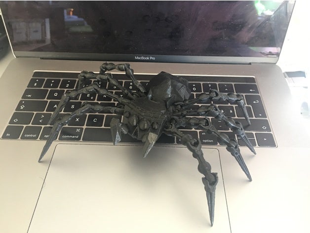 eklemli örümcek bölünmüş parçaları hayvanlar 3D print model - Mito3D