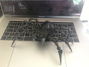 articulated spider split parts animals 3d print model - Mito3D
