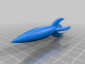 juguete de cohetes juegos y juguetes baño dibujos animados niño los niños flotador juego kid el cohete 3d print model - Mito3D