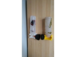 bottiglia di sport phon a parete organizzazione asciugatrice supporto montaggio 3d print model - Mito3D