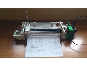 a4 caneta plotter robótica arduino cnc freecad grbl 3d print model - Mito3D