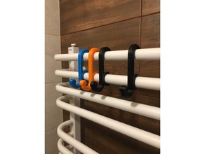 toalla de baño titular cuarto accesorios gancho la 3d print model - Mito3D