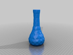 low poly vaso decoração a krisp3d baixa contagem de polígonos espiral 3d print model - Mito3D