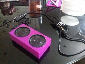 mini speaker music loudspeakers speakers enclosure 3d print model - Mito3D