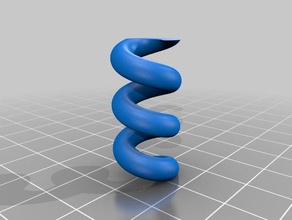 my customized parametric helical coil spring engineering 3d print model - Mito3D