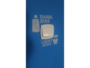 luce oscura interruttore laterale trampoliere yoda famiglia 3d print model - Mito3D