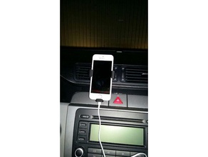 l'iphone 5 se de voiture d'évent titulaire téléphone mobile iphone l'évent la 3d print model - Mito3D