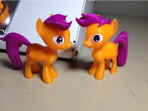 scootaloo mlp pony juegos y juguetes modelo mi pequeño 3d print model - Mito3D