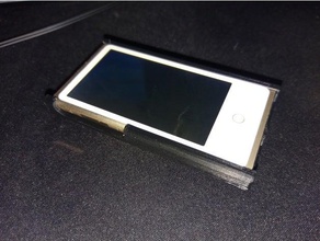 ipod nano 7g caso clip w laços zip o áudio 3d print model - Mito3D