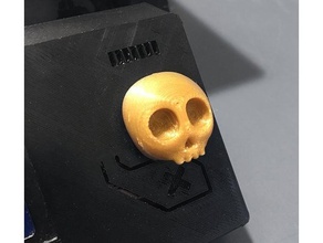 skull lcd knob prusa i3 mk2 3d printer accessories parts knobs rework 3d print model - Mito3D