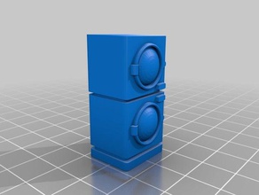 28mm washer dryer houshold toys & games 3d print model - Mito3D