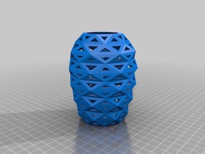 low poly hole vase decor krisp3d 3d print model - Mito3D