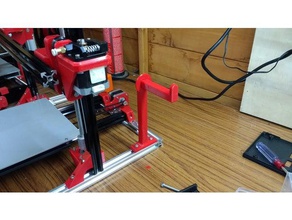 simple spool holder 3d printing 2020 extrusion filament tronxy x3 3d print model - Mito3D