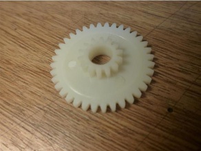 teac vrds tray idler gear 2-step replacement parts 3d print model - Mito3D